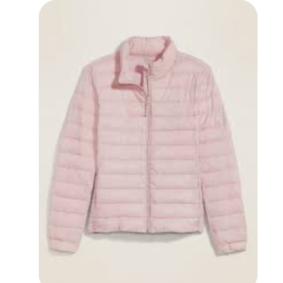 Old Navy Quilted Narrow Puffer Jacket in Adobe Pink. Women’s Size M - Picture 4 of 8